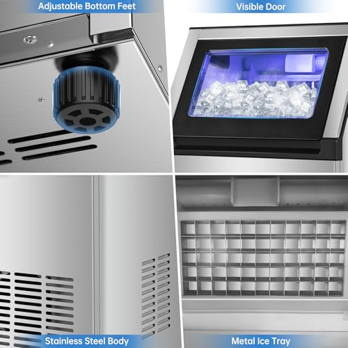 200 lbs High Output Ice Maker Undercounter Built