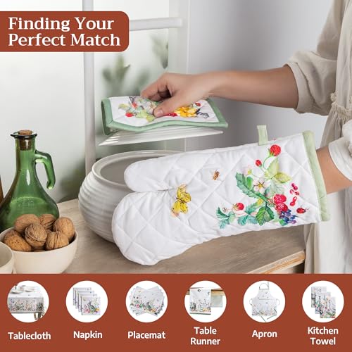 Pot Holders 100% Cotton Potholders (035 - Printemps / 8" x 8" (Pot Holder Pack of 1))