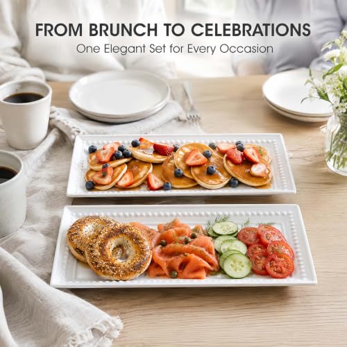 14 inch Ceramic Serving Platter (White 3)