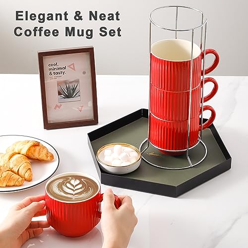 Red Coffee Mugs (Red / 15 Ounces)