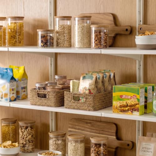 Wicker Baskets for Storage (Natural (Seagrass) / 2x 11¼"L x 7½"W x 3½"H)