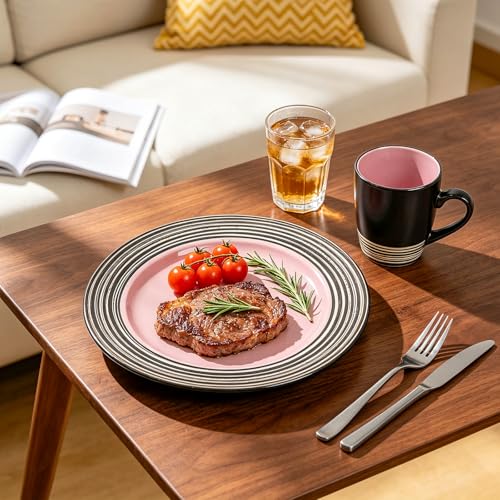 16 Piece Dinnerware Set (Rose / Service for 4 - 16pc Set)