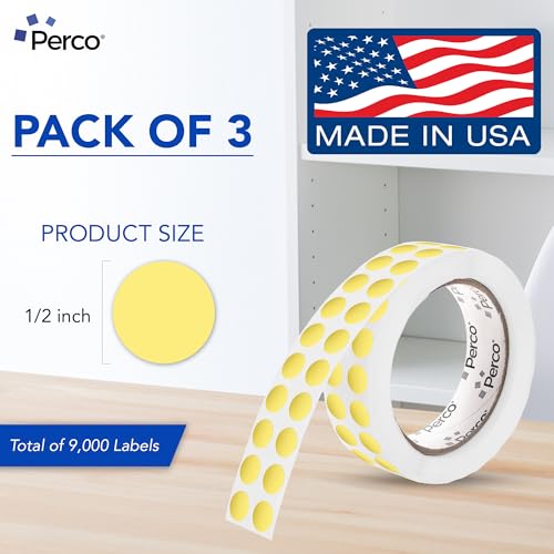 Metallic Gold Perforated Round Circle Dot Sticker 1 (Metallic Gold / 0.5 Inch)