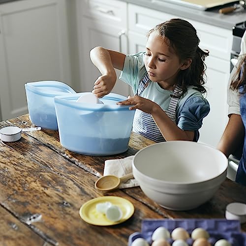 Premium Reusable Silicone Food Storage Bowl