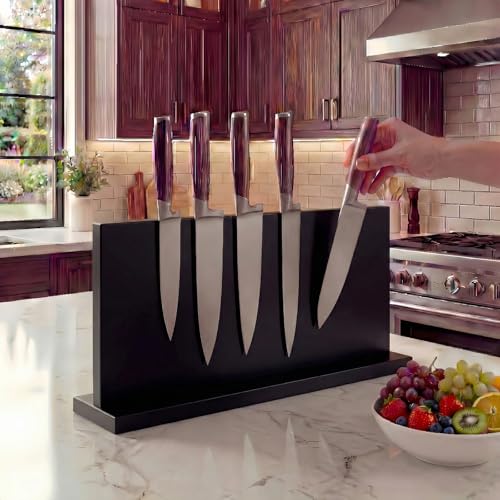 Large Magnetic Knife Holder (16x9 inch Black)