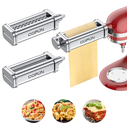 Pasta Attachment for KitchenAid Stand Mixer (Silver)