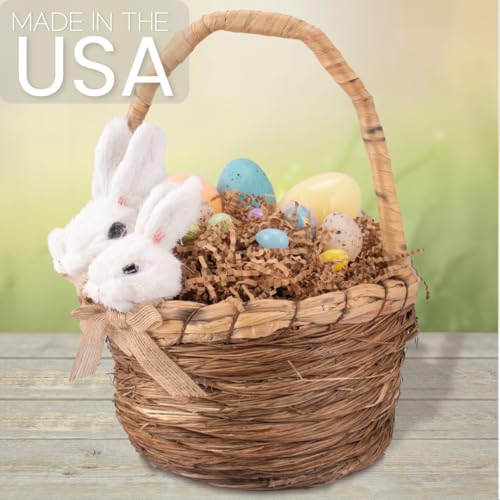 MagicWater Crinkle Cut Paper Gift Basket Filler (Kraft Brown)