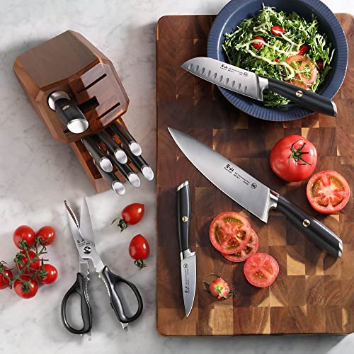 L Series 12 Piece Knife Block Set with 6 Steak Knives (12 Count)