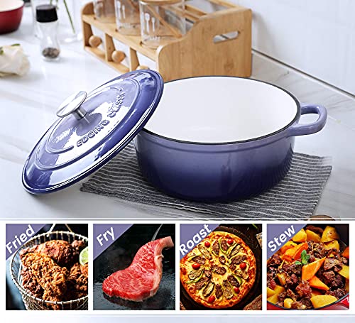 Enameled Cast Iron Duch Oven (Purple / 5.5QT)