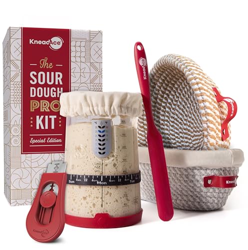 Sourdough Starter Kit (PRO 34oz Jar, Baskets & Bread Lame)