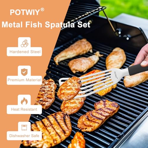 Fish Spatula Stainless Steel (Large & Small)