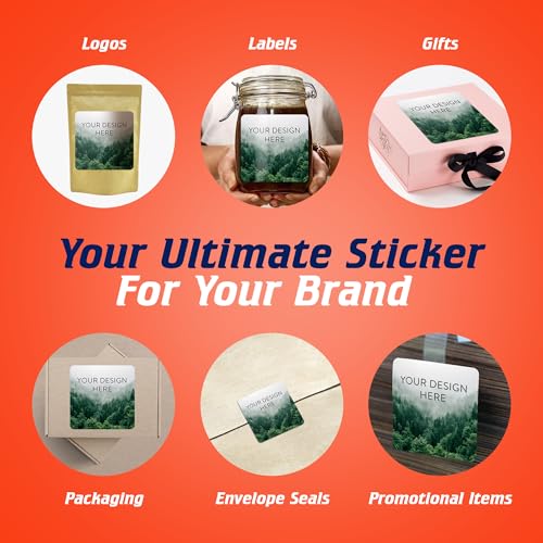100 Custom Vinyl Stickers (100 Count)