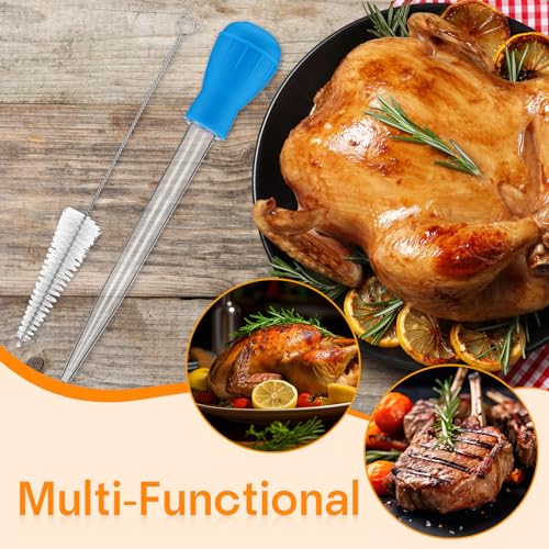 14 Pcs Large Turkey Baster Set for Cooking (Classic Color)