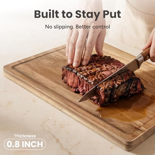 Cutting Boards for Kitchen (Brown / 4-Piece)