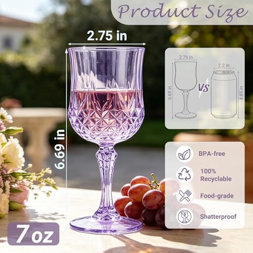 48Pack Plastic Wine Glasses (48 Count)
