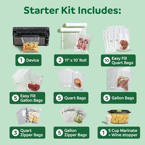 Elite All-in-One Liquid+™ Vacuum Sealer with Bags (Vacuum Sealer + Accessories)