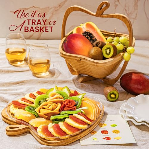 Dried Fruit Gift Basket with Wooden Tray (Exotic)
