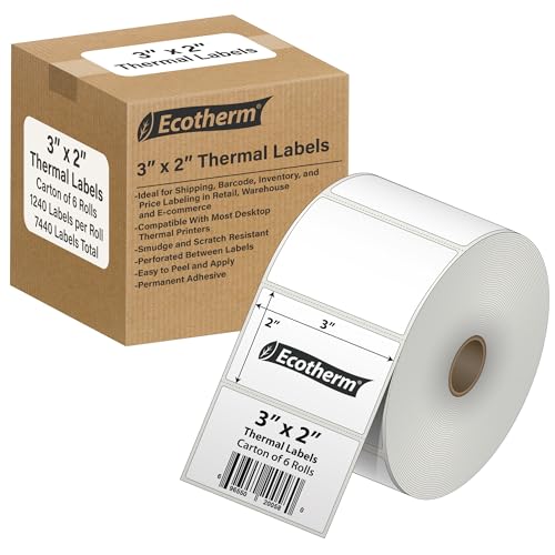3" x 2" Thermal Labels (7440 Count)