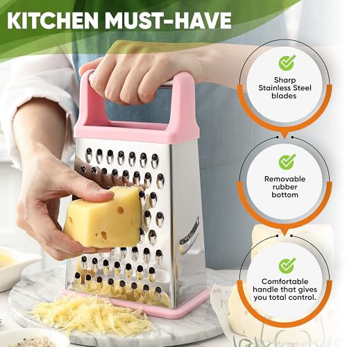Stainless Steel XL Cheese Grater for Kitchen