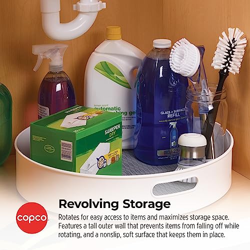 Under Sink Pantry and Cabinet Organizer (White and Gray / 18 Inch)