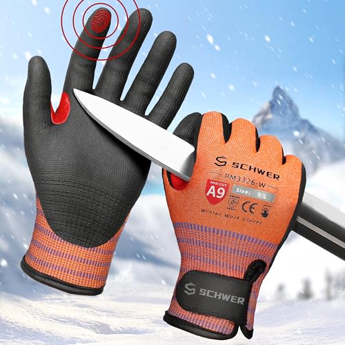 FreezeGuard X Winter Work Gloves for Men and Women (2 Count)