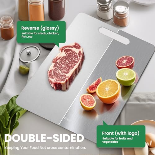 2 Pack Titanium Cutting Board (M:13*9 Inches)