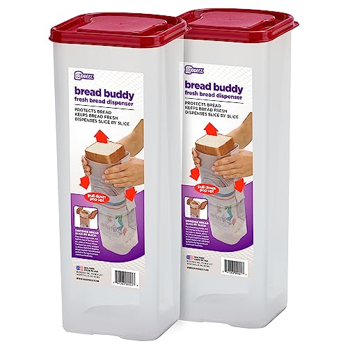 Bread Buddy Bread Box (Red / Pack of 2)