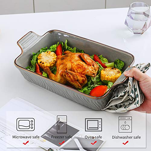 Bakeware Set Ceramic Baking Dish Set (Cloudy Grey)