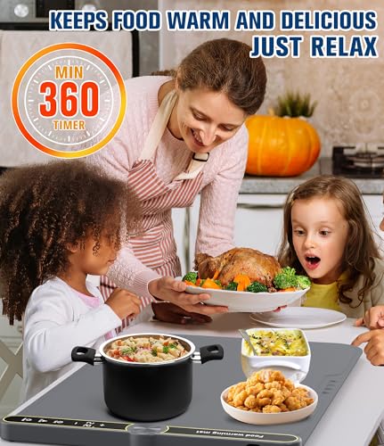 Warming Mat for Food (Gray / 24x15 Inch)