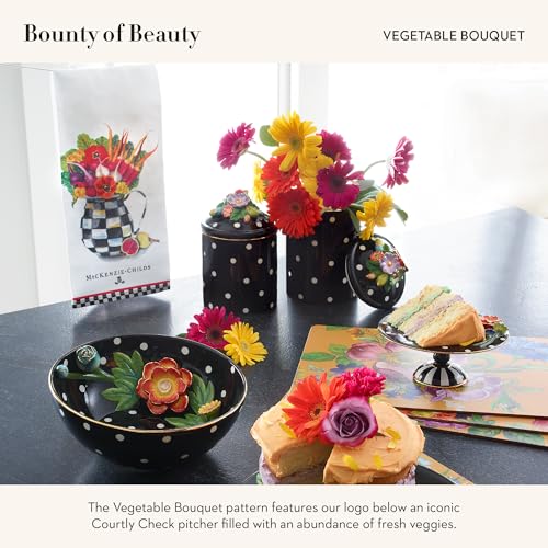 Cotton Dish Towel (Vegetable Bouquet / 1-Pack)