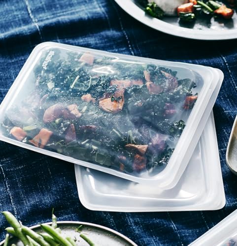 Reusable Half Gallon Silicone Food Storage Bag (Clear)
