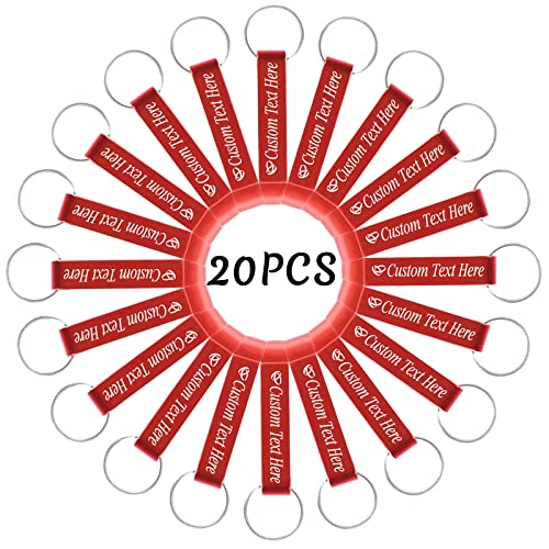 20PCS Personalized Bottle Opener Keychain Bulk Custom Beer Bottle Opener with Logo Text Engraved Wedding Bottle Opener Favors Customized Gifts for Guests Baby Shower Birthday Party (20 Count)