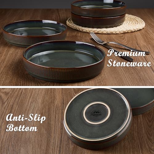 Pasta Bowls Set of 6 (Blackish Green)