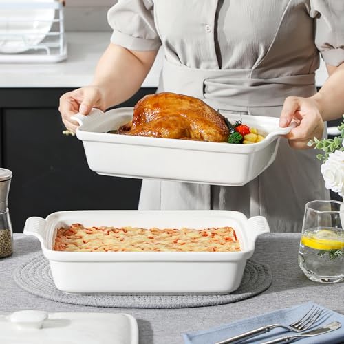 3.4 Qt Baking Dish with Lid (3.4 QT - White)