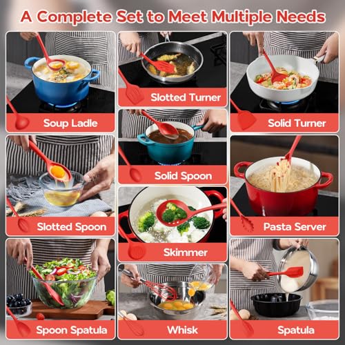 Cooking Utensils Set (Apple Red)