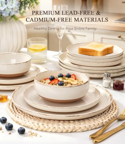 Dinnerware Sets for 4 (Light Beige / Service For 4(12Pcs))