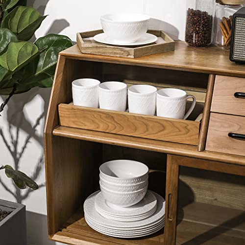 Alexandria 32 (Basket - White / 32 Piece Service for 8)