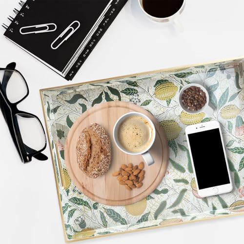 Plastic Serving Tray with Handles for Coffee Table (Multi L)
