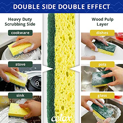 24 Pack Dish Sponge for Kitchen (24 Count)