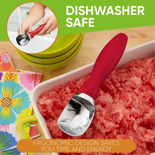 Heavy Duty Metal Ice Cream Scooper for Kitchen (2 Count)
