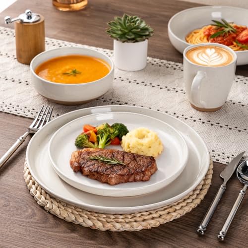 Dinnerware Sets for 8 (Light Beige / Service For 8(24Pcs))