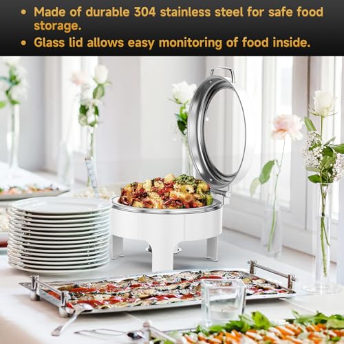 Chafing Dishes for Buffet (White)