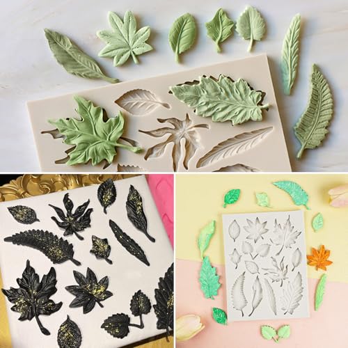 2PCS Leaf Silicone Molds (2pc leaf)