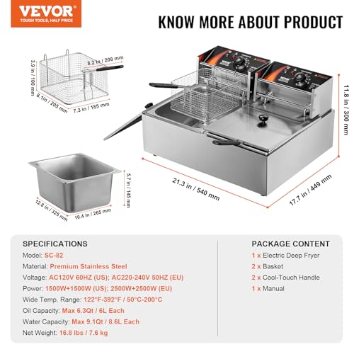 Commercial Deep Fryer (Deep Fryer / Double Fryer)