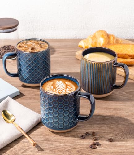 Coffee Mugs Set of 6 (Deep Sea / Set of 6 (16 Ounces))