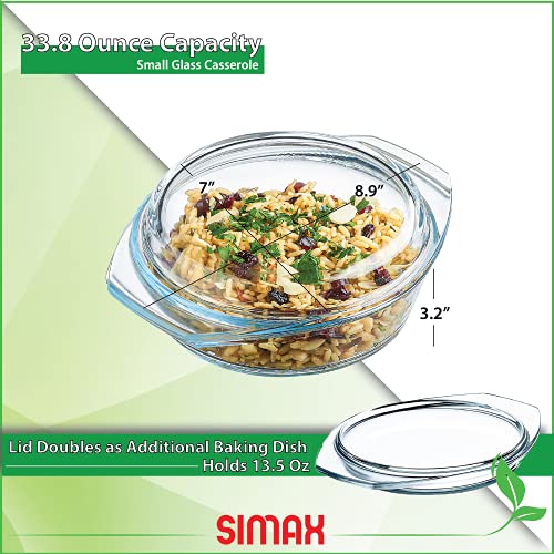 Casserole Dish with Lid (1 quart)