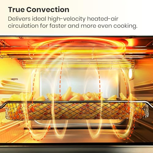 Retro 26.3 QT Infrared Heating Air Fryer Toaster Oven (Almond Yellow Color)