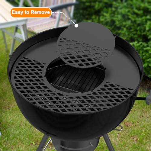BBQ Griddle and Grate Combo Kit for Weber 26 inch Kettle Charcoal Grills (For 26" Kettle)
