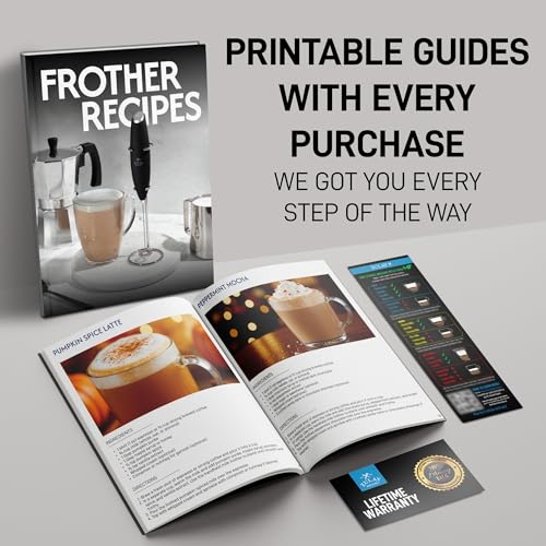 Powerful Frother Wand AA Batteries Included (Gray / Majestic Frother)
