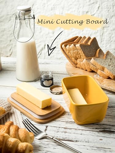 Covered Butter Dish with Lid for Countertop